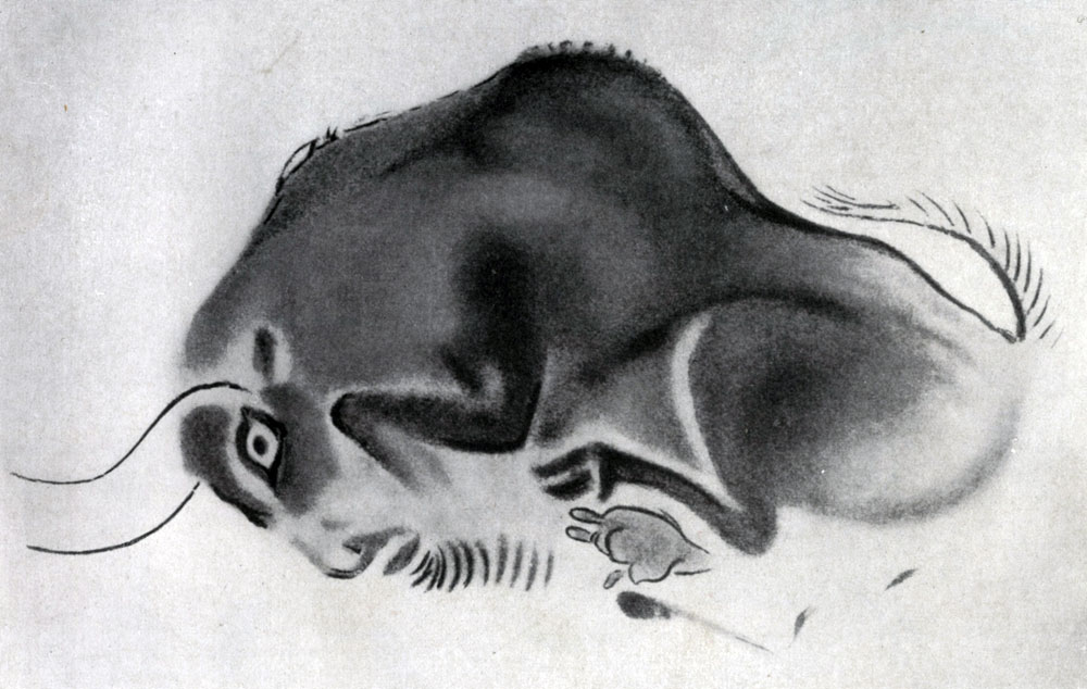  5. Раненый бизон. Живописное изображение в Альтамирской пещере.