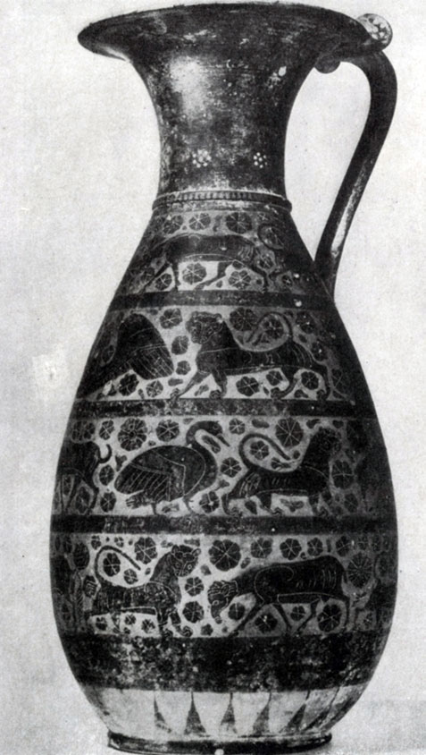 116 а. Коринфская ваза. Конец 7 —начало 6 в. до н. э. Париж. Лувр.