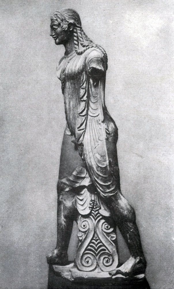 253. Скульптор Вулка. Статуя Аполлона из Вей. Глина. Около 500 г. до н. э. Рим. Вилла папы Юлия.