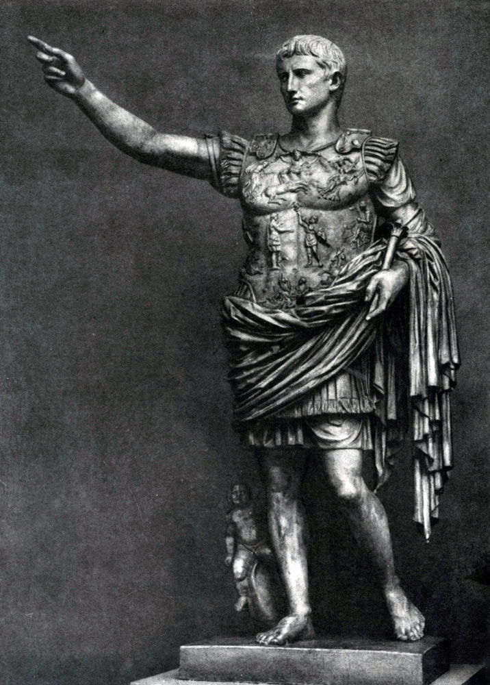269. Статуя Августа с виллы Ливии в Прима Порта. Мрамор. Начало 1 в. н. э. Рим. Ватикан.