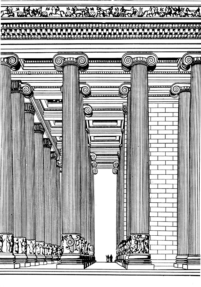 Храм Артемиды в Эфесе. Реконструкция.