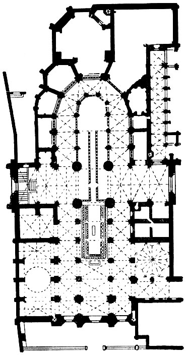 Собор в Бургосе. 1221-1567 гг. План.