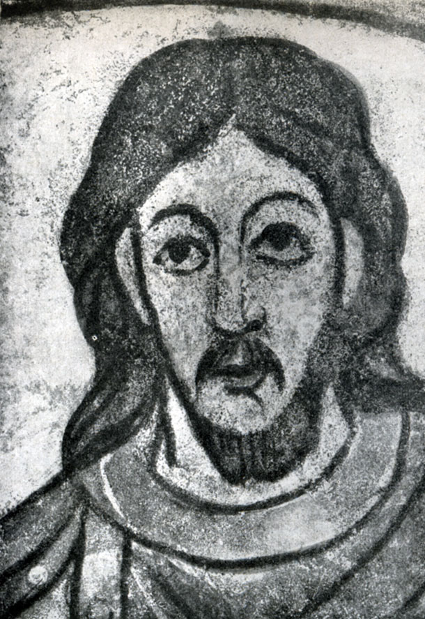 367  а. Христос. Фрагмент фрески ротонды св. Екатерины в Зноймо. 1134 г.