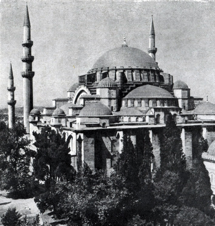 35 6. Синан. Мечеть Сулеймание в Стамбуле. 1549-1557 гг. Вид с юго-востока. 