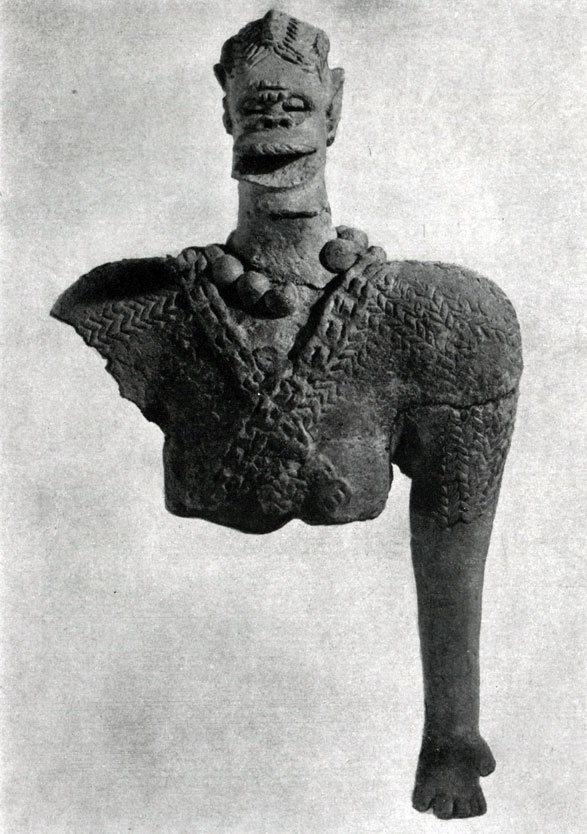  359 а. Мужская статуэтка. Культура Сао. Южная Африка. Терракота. 