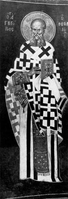  64.  .   .  XIV .(Saint Gregoire le Theologien. Fresque de Kahrie Djami du debut du XlVe s.) 