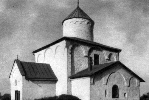  28.       . 1345.(L'Eglise de la Transfiguration du Sauveur a Kovalevo, pres de Novgorod. 1345.)
