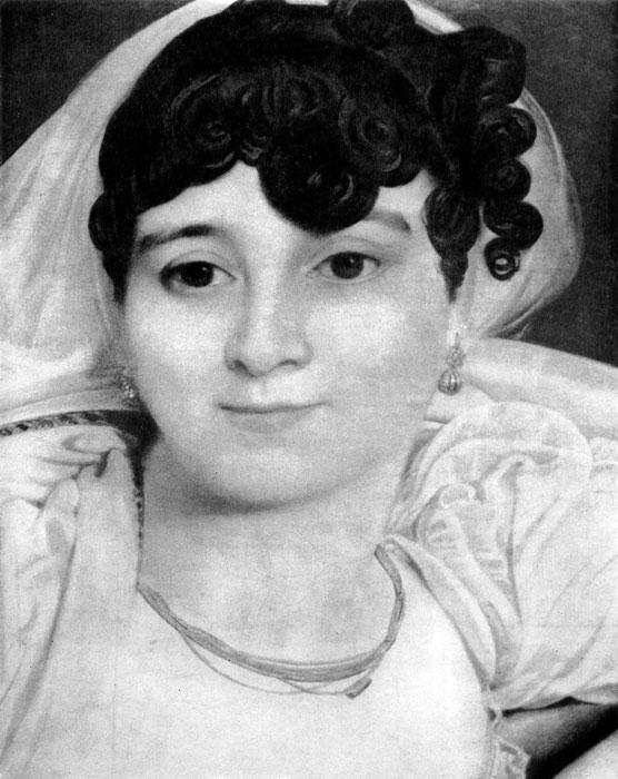  41. .-.-. .  - . . 1805. .(Dominique Ingres. Portrait de Mme Riviere. Fragment. 1805. Louvre.) 