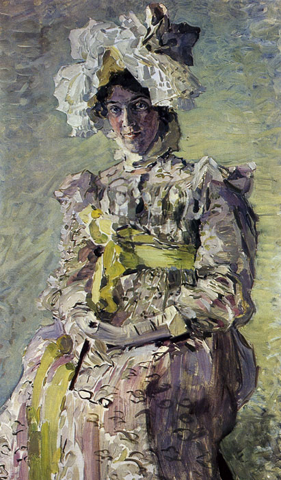  88. . .  . -. 1898. ,  .(M. Vroubel. Portrait de N. Zabella-Vroubel. 1898. Galerie Tretiakov.)