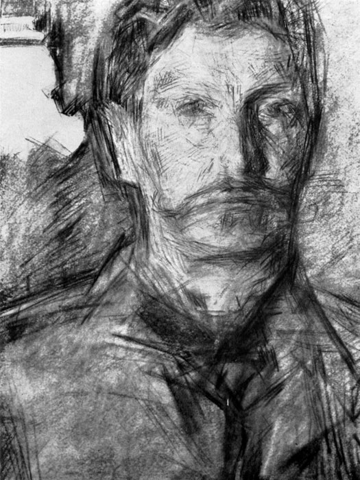  96. . . .  . 1904 (?). ,  .(M. Vroubel par lui-meme. Crayon. 1904(7). Galerie Tretiakov.) 