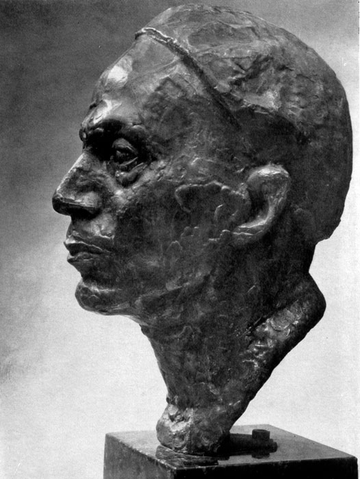  106. . . . . 1939. ,  .(A. Matveev. Autoportrait. Bronze. 1939. Musee russe de Leningrad.)