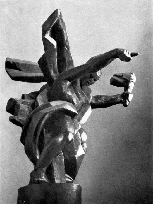  109. . . ' '.   . . . 1922-1923.(V. Moukhina. 'La Flamme de la Revolution'. Esquisse du monument a J. Sverdlov. Bronze. 1922-1923.) 