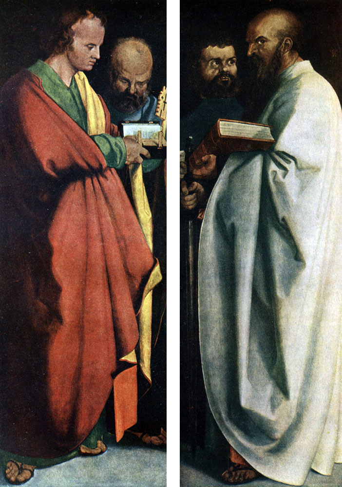 Дюрер. Четыре апостола. 1526 г. Мюнхен, Старая пинакотека.