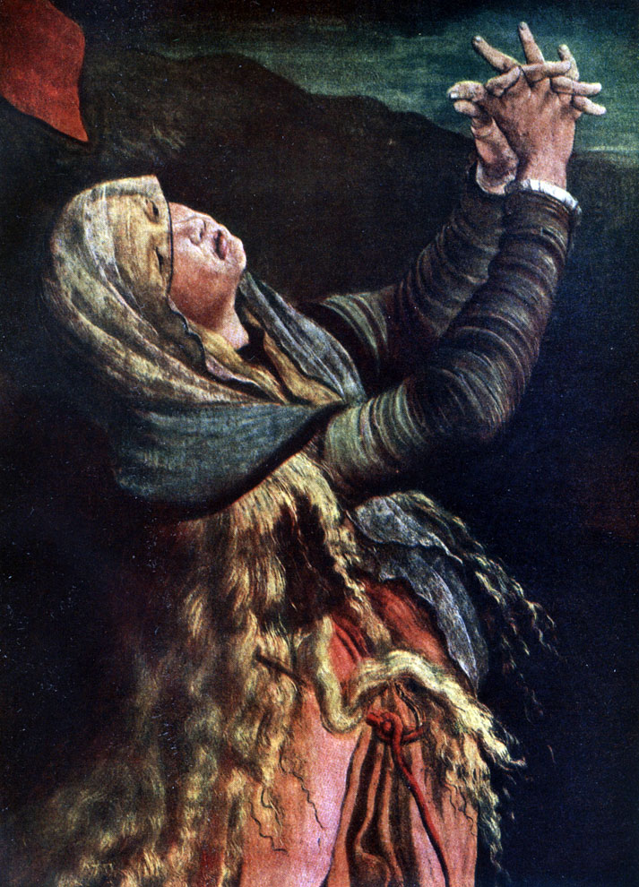 Грюневальд. Мария Магдалина. Фрагмент центральной части Изенгеймского алтаря. Ок. 1516 г. Кальмар, Музей. См. илл. 327.
