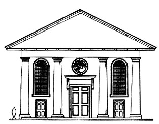 рис.стр.490-1 Иниго Джонс. Церковь св. Павла в Ковентгардене в Лондоне. Закончена в 1631 г. Восточный фасад.