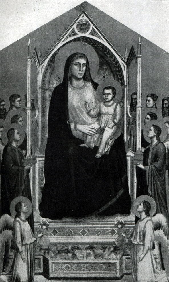 илл.10 Джотто. Мадонна со святыми и ангелами. Ок. 1310 г. Флоренция, Уффици.