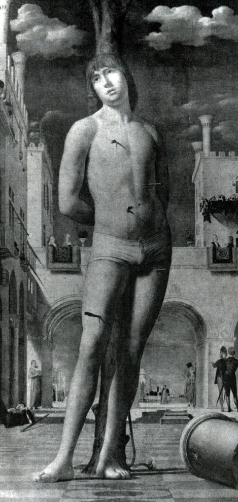 илл.85 Антонелло да Мессина. Св. Себастьян. 1476 г. Дрезден, Картинная галлерея.