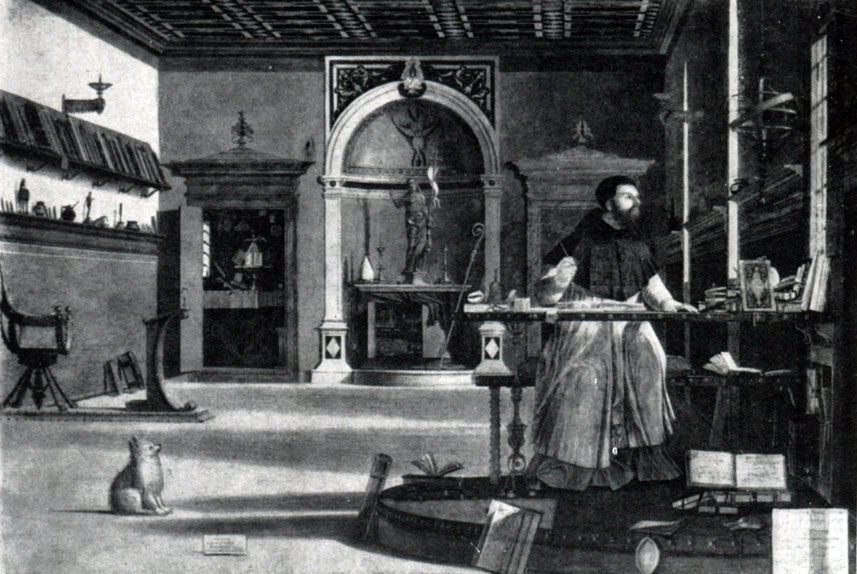 илл.105б Карпаччо. Св. Иероним в келье. 1502-1507 гг. Венеция, церковь Сан Джорджо дельи Скьявони.
