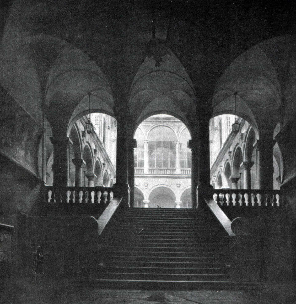 илл.186 Рокко да Лурага. Палаццо Дориа - Турси в Генуе. 1564 г. Вид на внутренний двор.