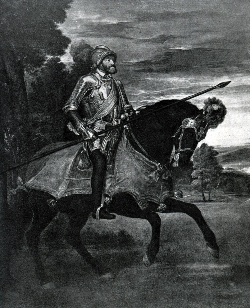 илл.215 Тициан. Карл V в сражении при Мюльберге. 1548 г. Мадрид, Прадо. 