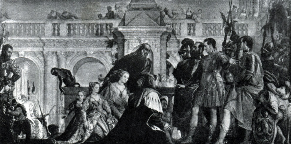илл.227а Веронезе. Семейство Дария перед Александром Македонским. 1570 г. Лондон, Национальная галлерея. 