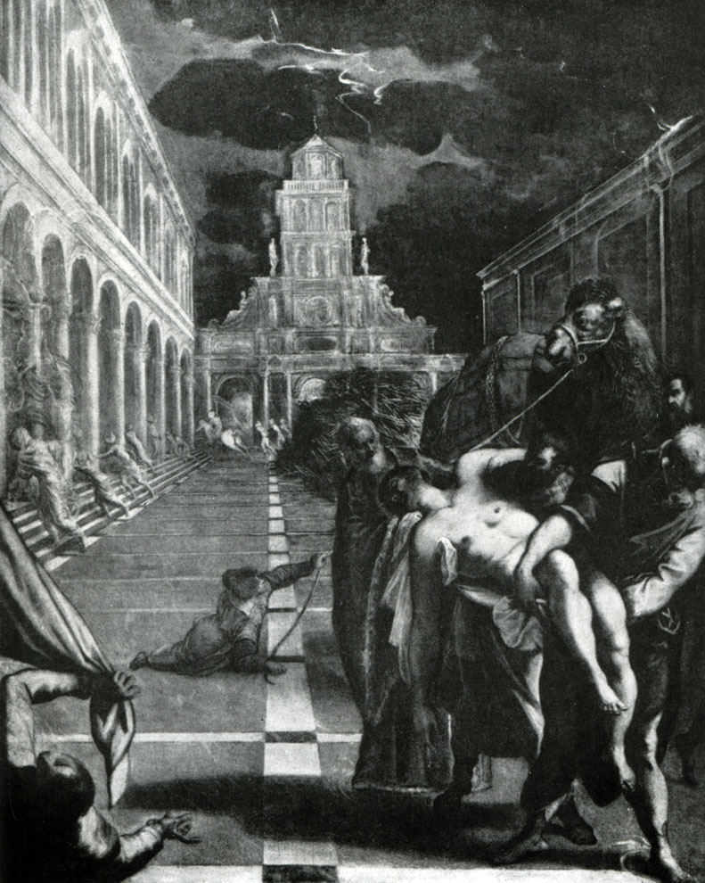 илл.232 Тинторетто. Похищение тела Марка из Александрии. 1562-1566 гг. Венеция, галлерея Академии.