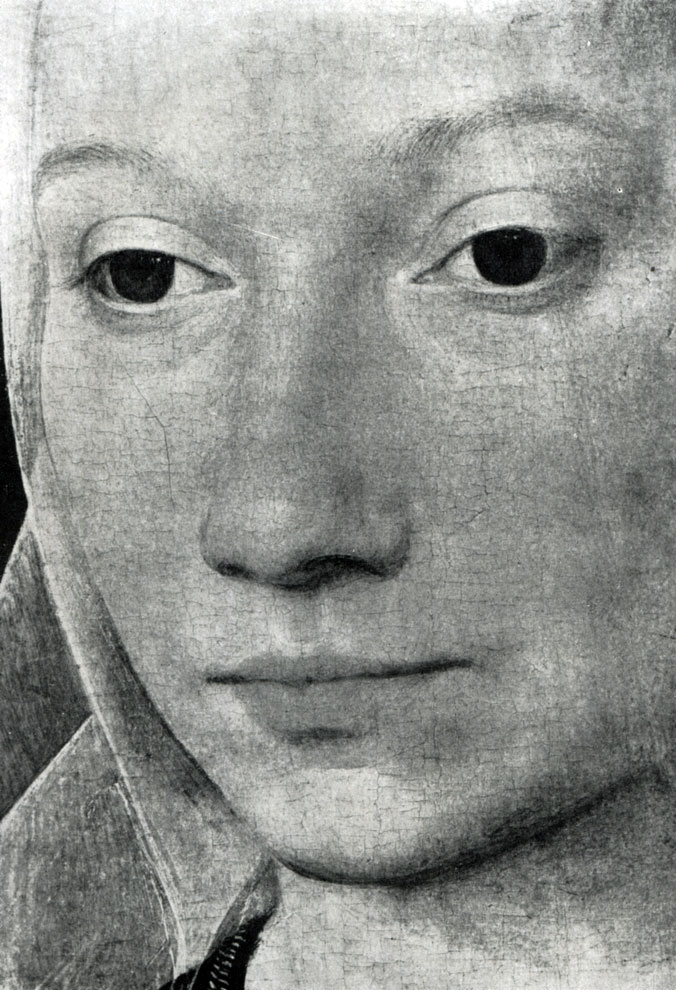 илл.272 Мемлинг. Женский портрет. Фрагмент. 1480 г. (?) Брюгге, музей Мемлинга.
