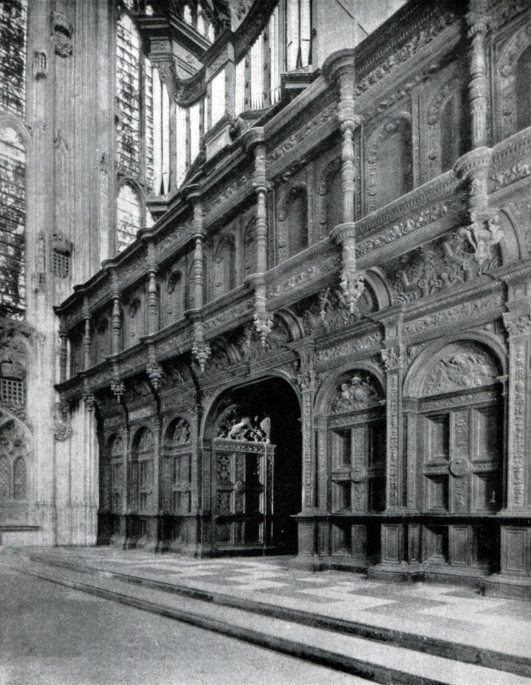илл.392 Алтарная преграда капеллы Королевского колледжа в Кембридже. 1533-1535 гг.