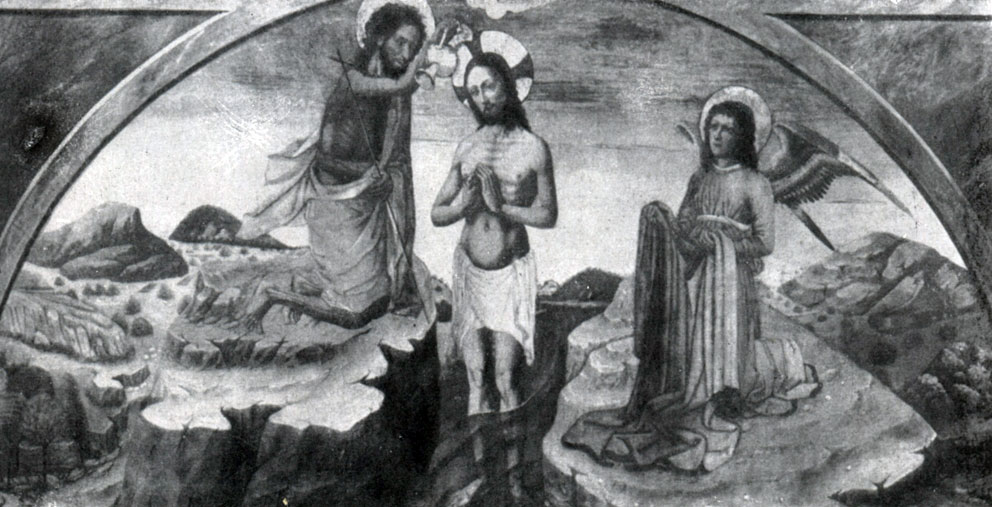 илл.403а Михаил Хамзич. Крещение Христа. 1509 г. Дубровник, Галлерея.