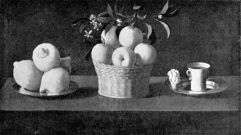 Сурбаран. Натюрморт с апельсинами и лимонами. 1633 г. Флоренция, собрание Контини-Бонакосси.