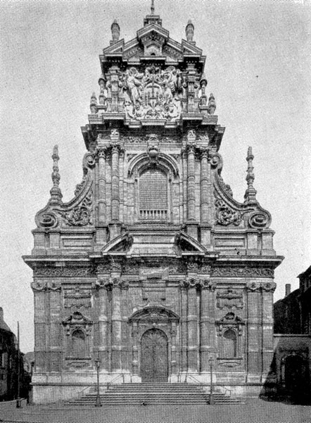 Гийом Xесиус. Церковь св. Михаила в Лувене. 1650-1666 гг. Западный фасад.