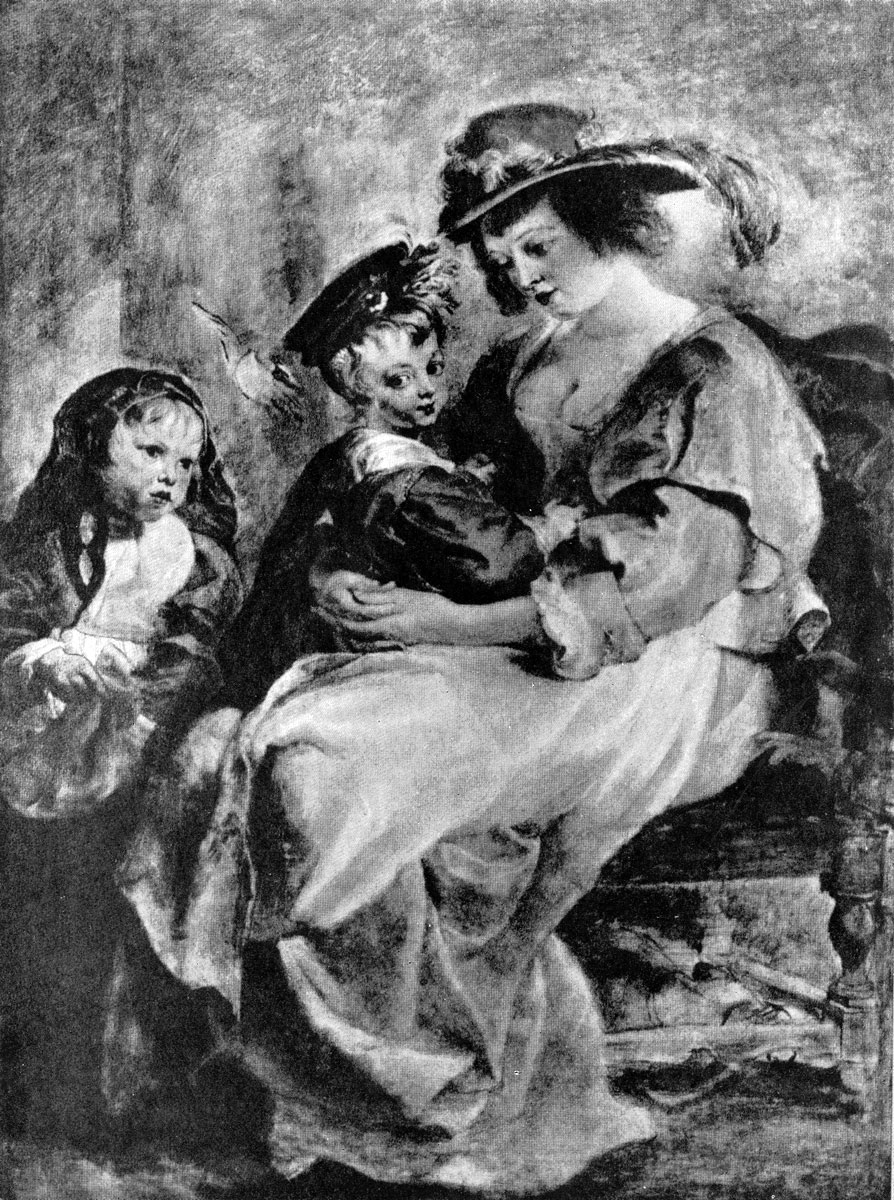Рубенс. Портрет Елены Фоурмен с детьми. После 1636 г. Париж, Лувр.