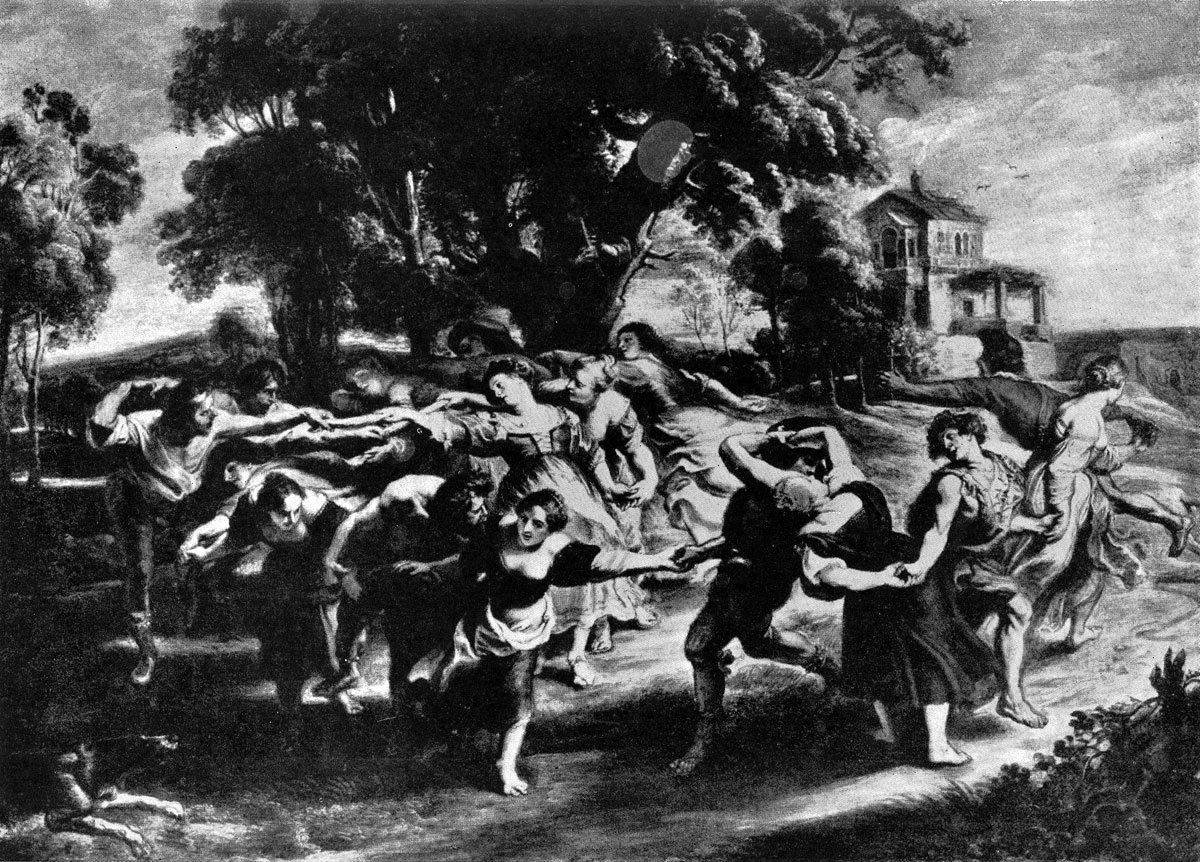 Рубенс. Крестьянский танец. Между 1636 и 1640 гг. Мадрид, Прадо.