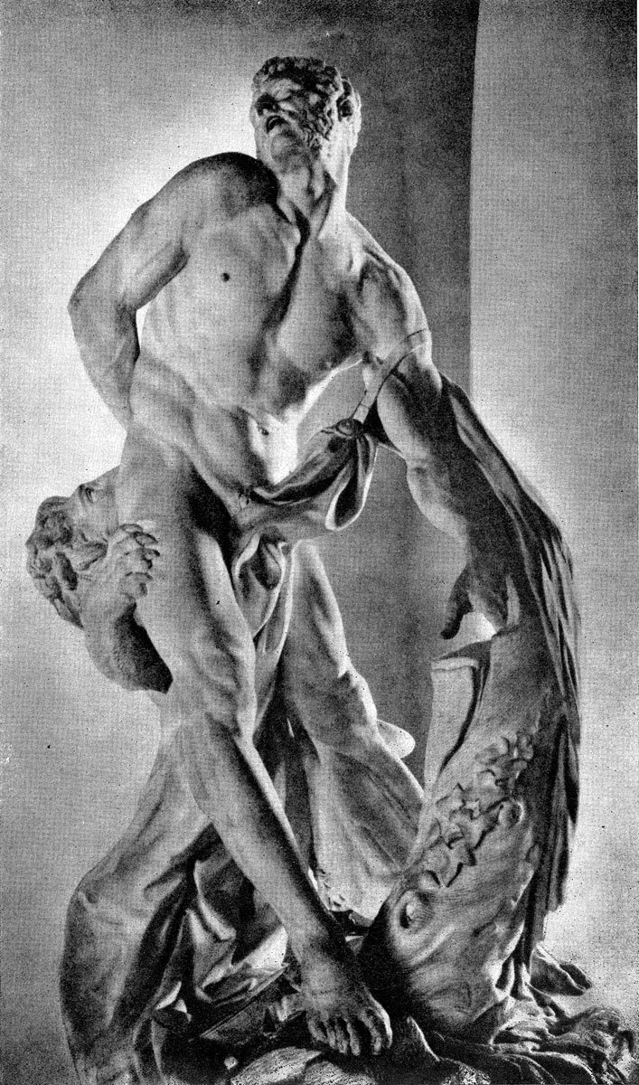 Пьер Пюже. Милон Кротонский. Мрамор. 1682 г. Париж, Лувр.