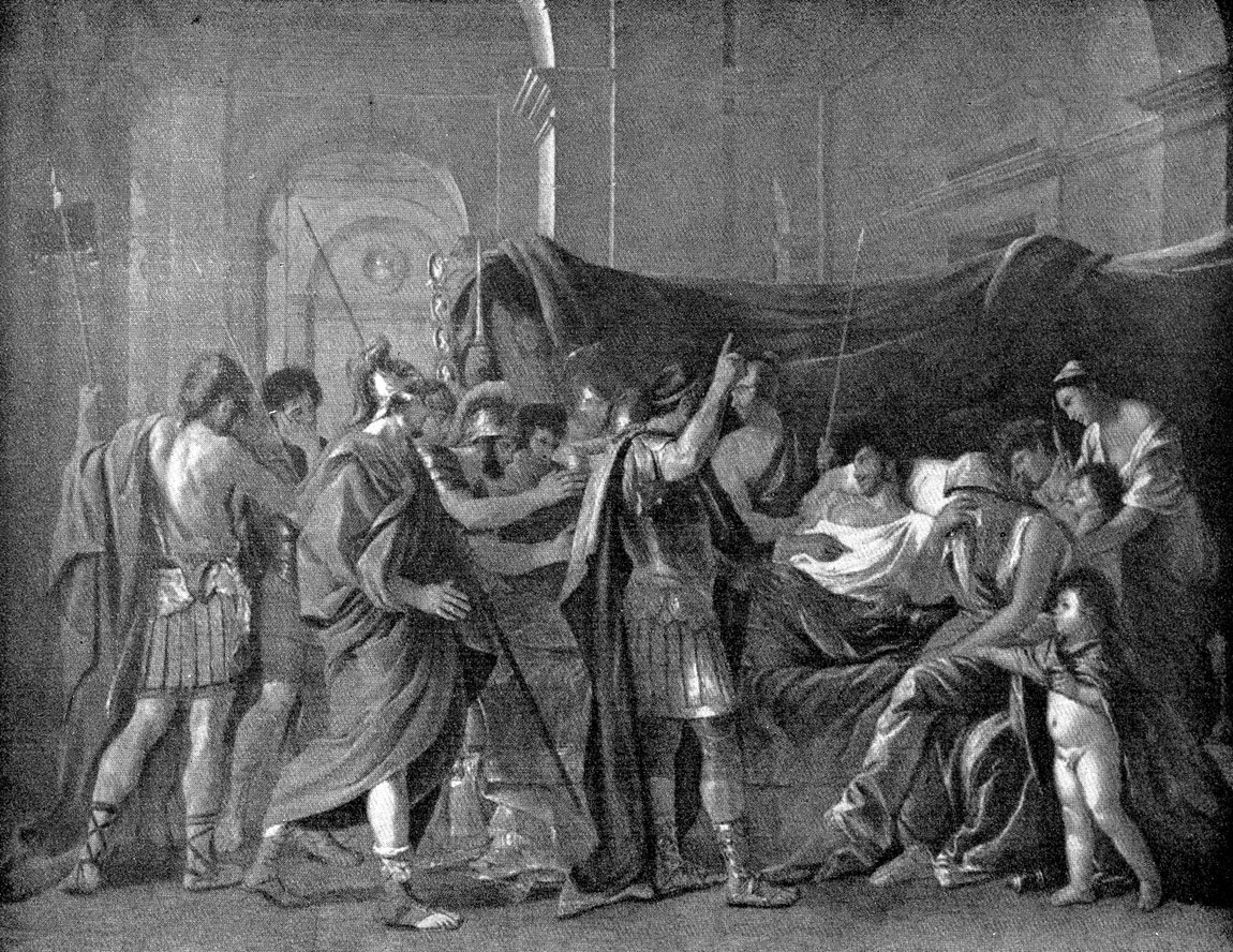 Пуссеи. Смерть Германика. 1626-1627 гг. Миннеаполис, Институт искусств.