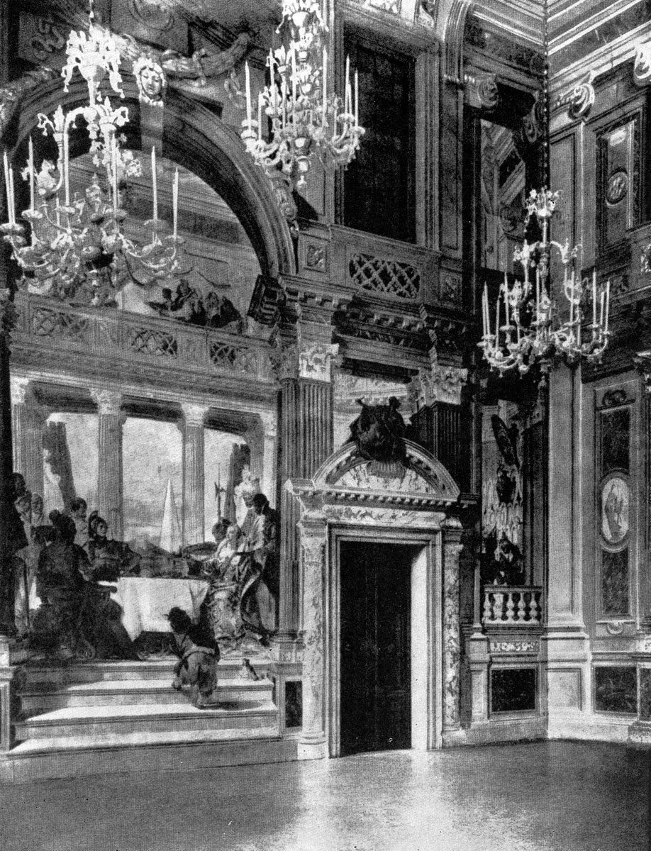 Джованни Баттиста Тьеполо. Роспись Большого зала палаццо Лабиа в Венеции. После 1745 г.