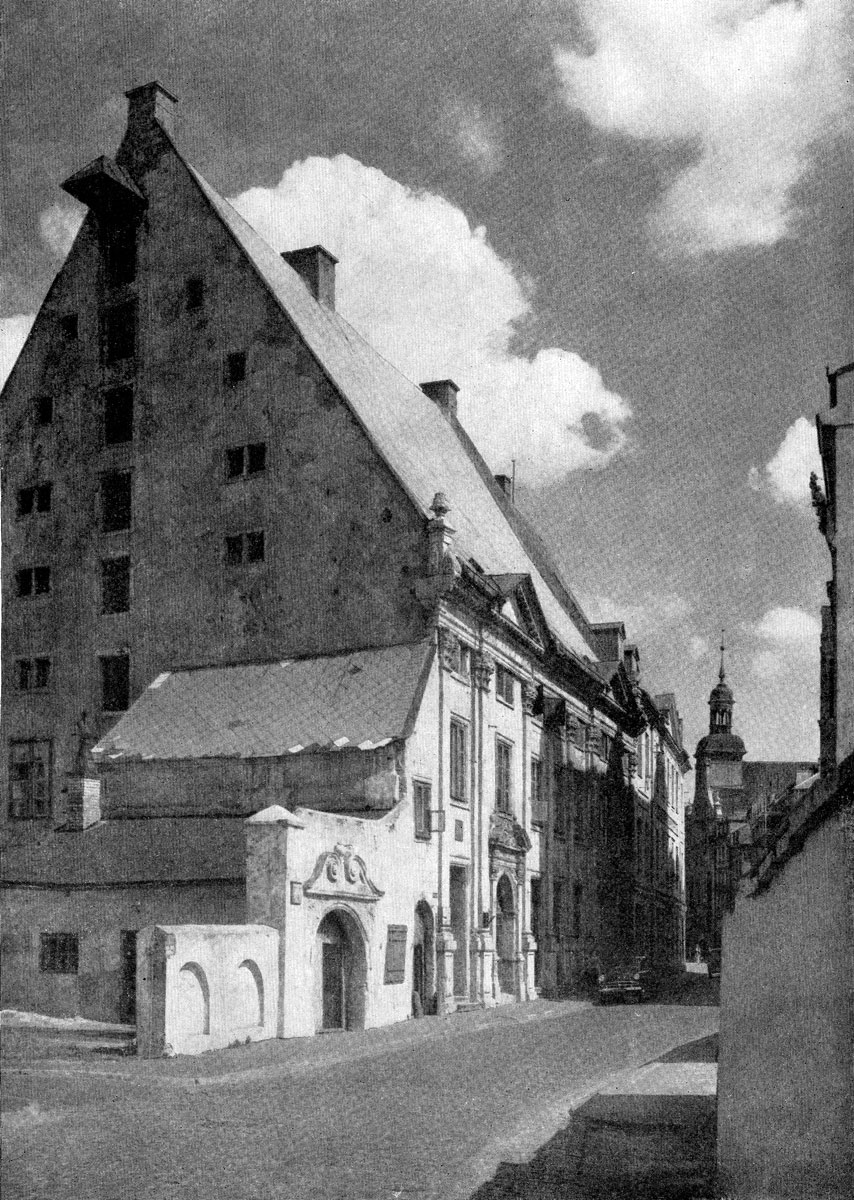 Дом Данненштерна в Риге. 1696 г. Общий вид.