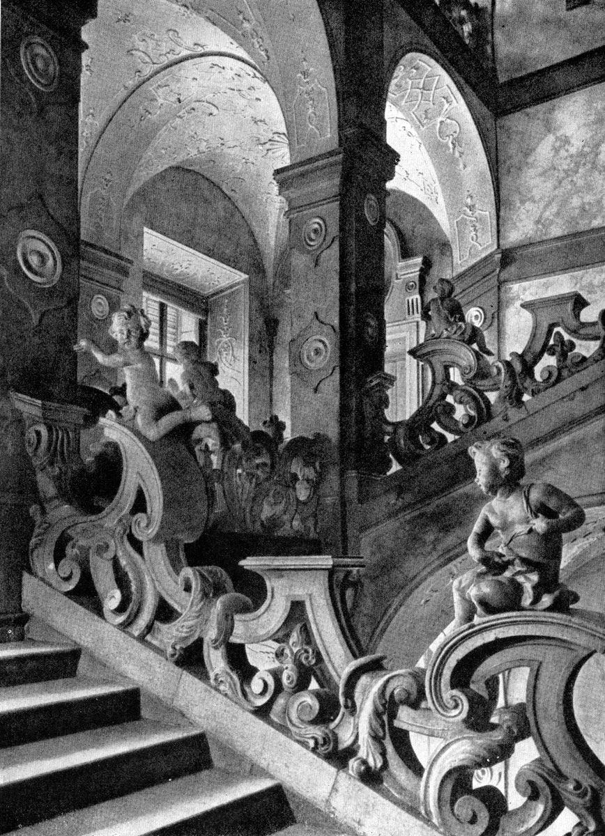 Лукас фон Гильдебрандт. Дворец Мирабель в Зальцбурге. Лестница. Скульптура Рафаэля Доннера. 1721-1727 гг.