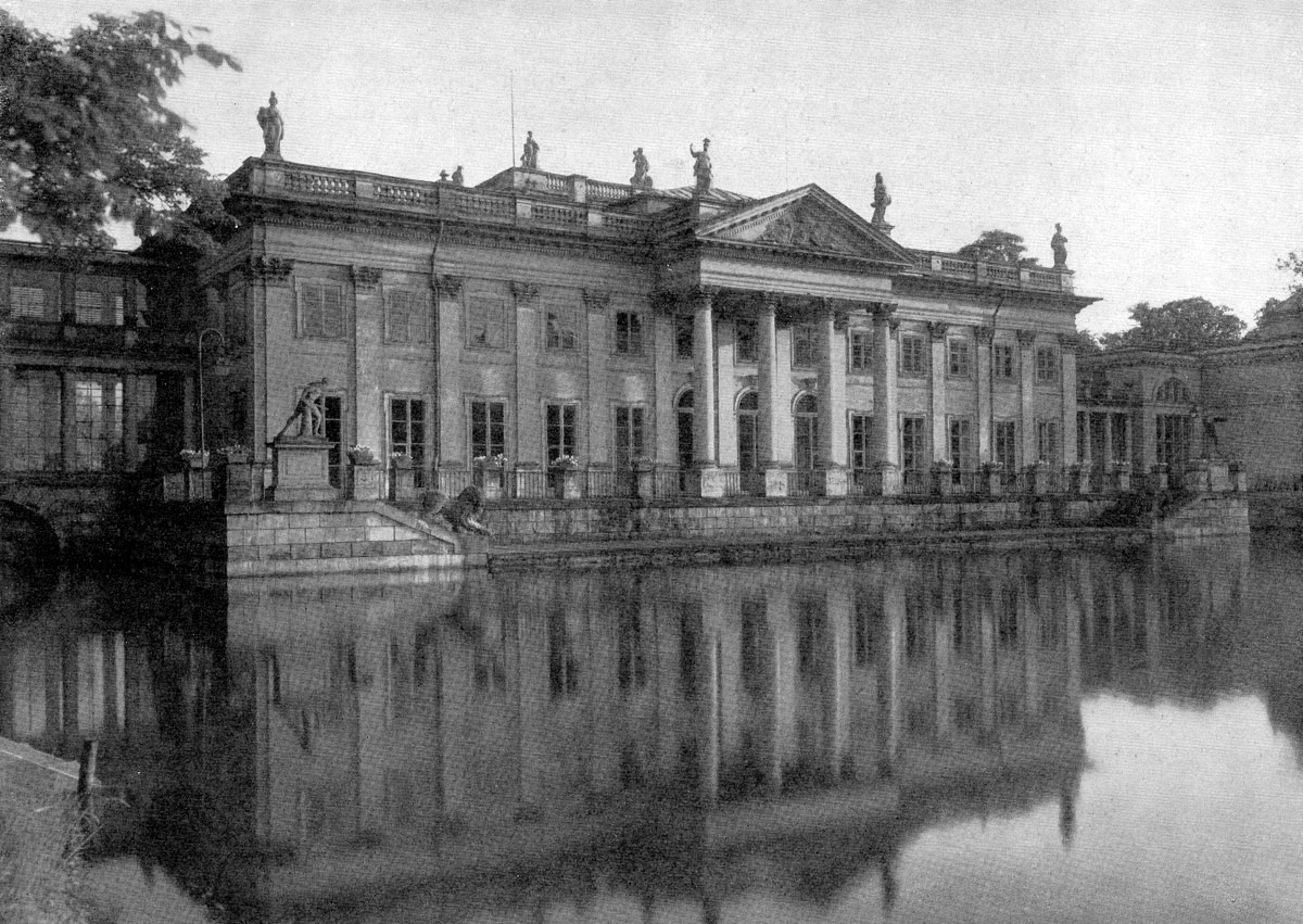 Доминик Мерлин и Дворец в Лазенках в Варшаве. 1784-1788 гг. Северный фасад.