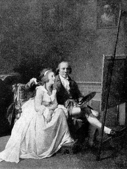 Енс Юль. Автопортрет художника с женой. 1791-1792 гг. Копенгаген, Музей.