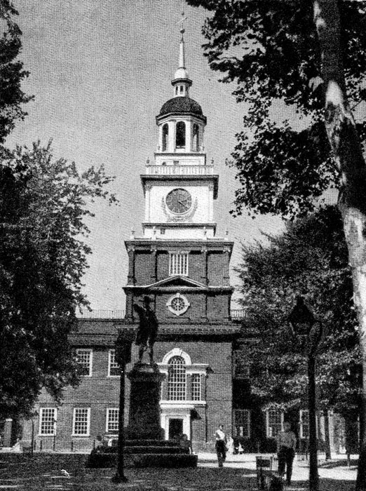 Дом Независимости (Старая ратуша) в Филадельфии. 1741 г. Главный фасад.