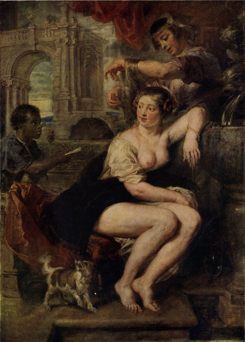 Рубенс. Вирсавия. 1635 г. Дрезден, Картинная галлерея.