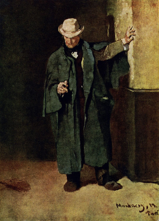 Михай Мункачи. Мужчина в плаще. Этюд к картине «Ломбард». 1874 г. Будапешт, Венгерская Национальная галлерея
