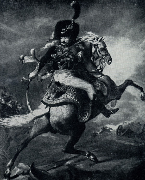 Теодор Жерико. Офицер императорских конных егерей во время атаки. 1812 г. Париж, Лувр.
