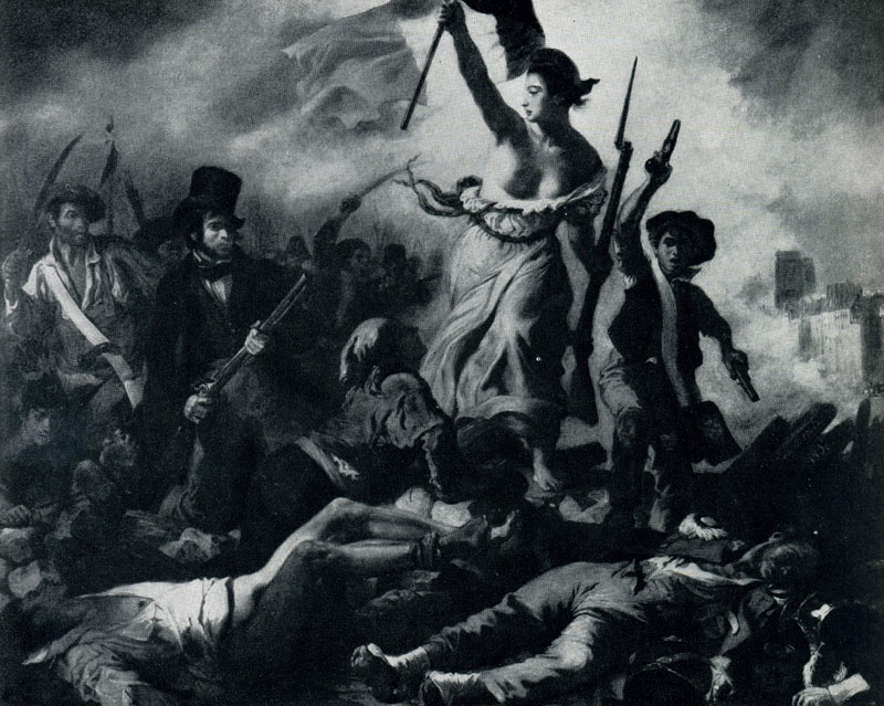 Эжен Делакруа. Свобода, ведущая народ (28 июля 1830 года). 1830 г. Париж, Лувр.