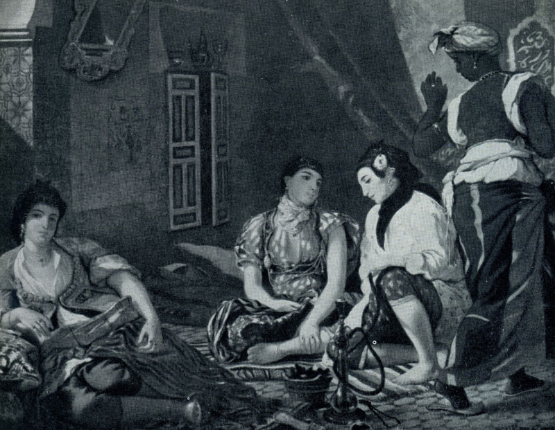 Эжен Делакруа. Алжирские женщины в своих покоях. 1834 г. Париж, Лувр.
