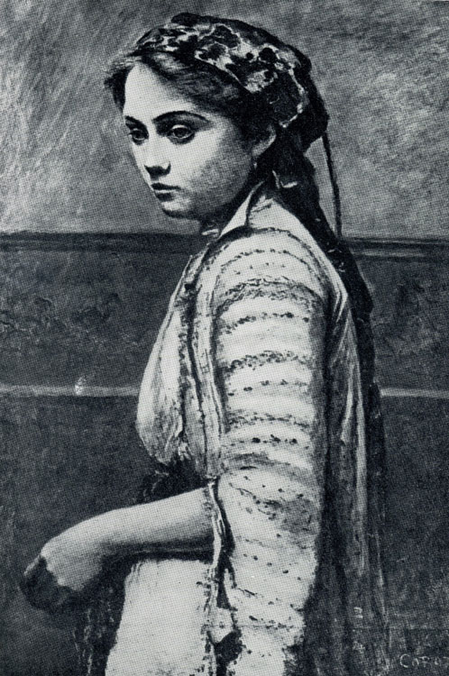 Камиль Коро. Эмма Добиньи в греческом костюме. 1868—1870 гг. Нью-Йорк, Метрополитен-музей.