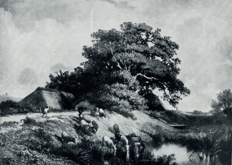Жюль Дюпре. Большой дуб. Ок. 1855 г. Париж, Лувр.