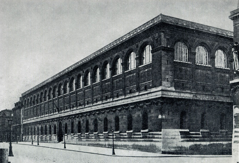 Анри Лабруст. Библиотека св. Женевьевы в Париже. 1843—1850 гг. Общий вид.