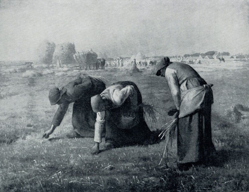 Жан Франсуа Милле. Сборщицы колосьев. 1857 г. Париж, Лувр.